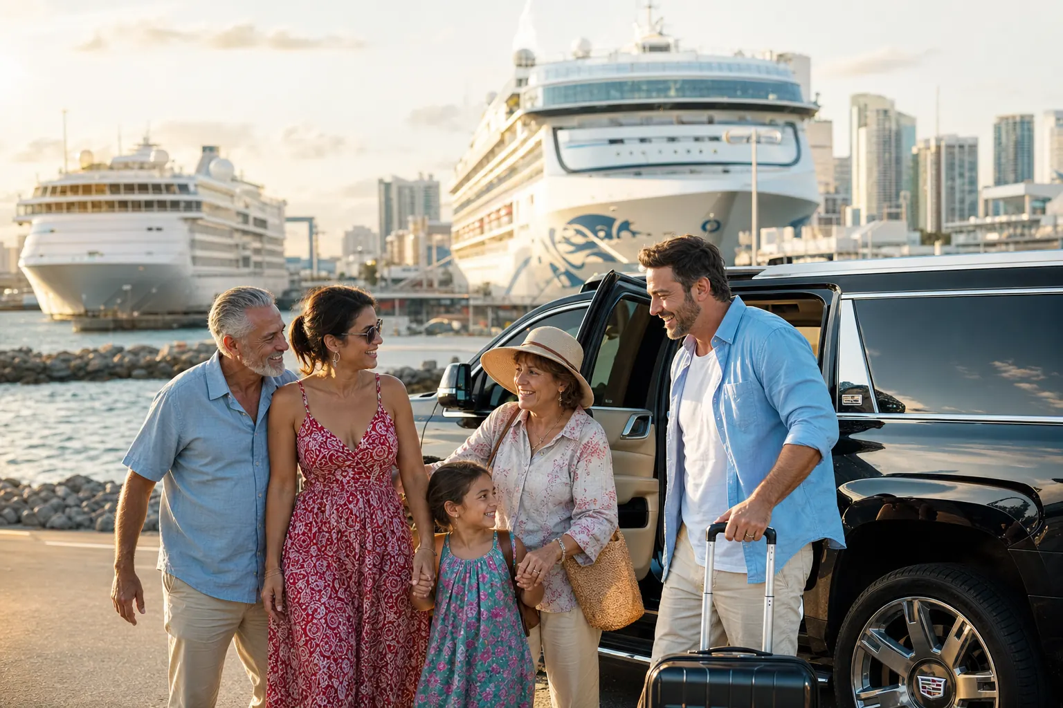 Private transfer to the Port of Miami cruise terminal